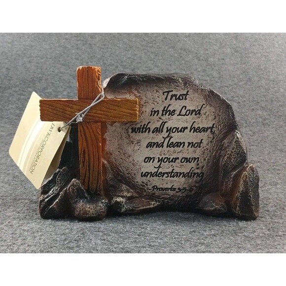 DWK Proverbs 3:5-6 Trust In The Lord Scripture Decorative Sign Plaque Religious - Picture 11 of 11